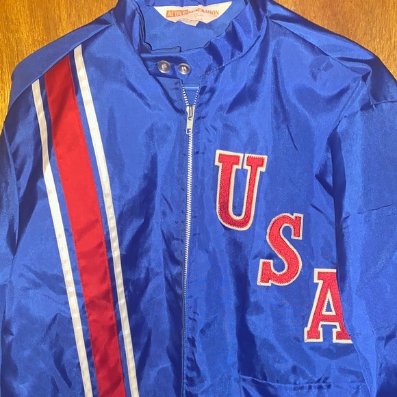 Vintage USA & Graphic 1980’s Truck Electric Men's Nylon Jacket - Picture 4 of 10